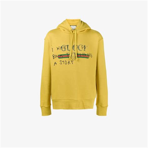 gucci yellow hoodie fake sale|gucci cropped sweatshirt hoodie.